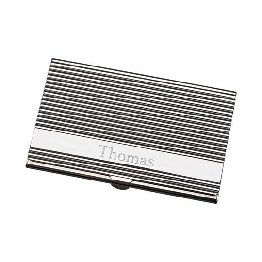 Linear Hinged Business Card Case